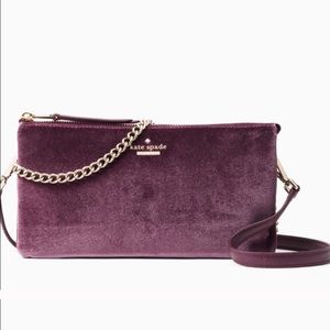 Kate Spade Plumb Velvet Crossbody